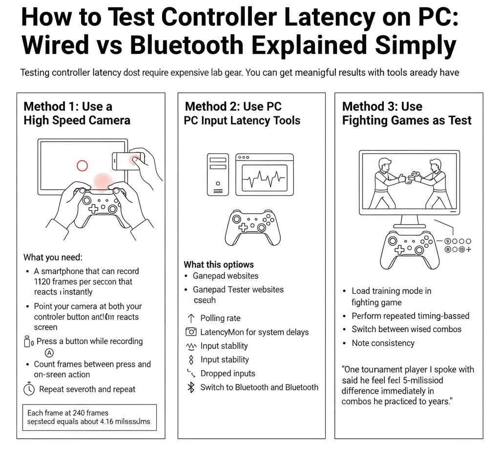 How to Test Controller Latency on PC Wired vs Bluetooth Explained Simply