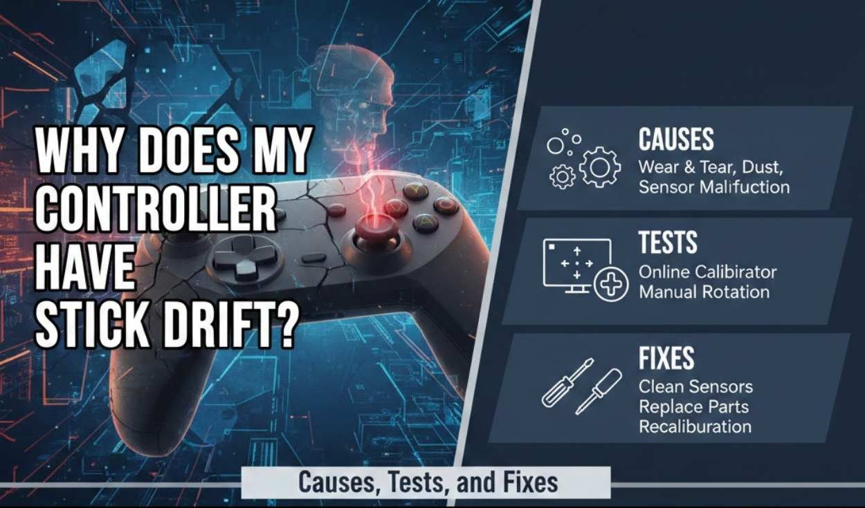 Why Does My Controller Have Stick Drift? Causes, Tests, and Fixes